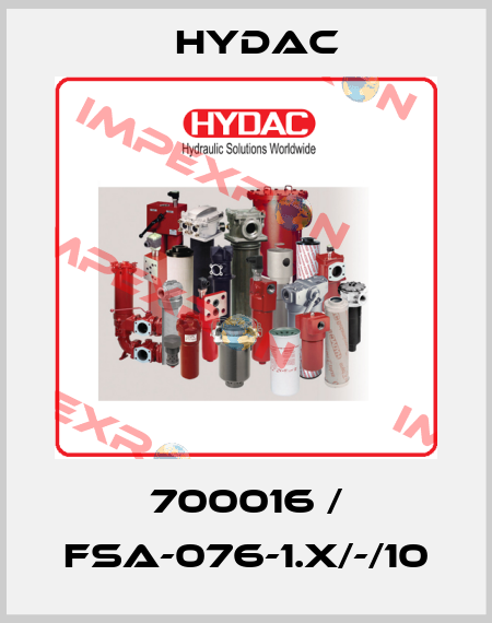 700016 / FSA-076-1.X/-/10 Hydac