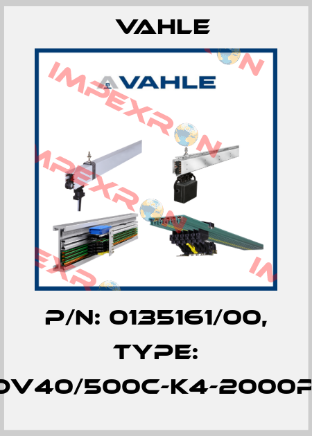 P/n: 0135161/00, Type: DT-UDV40/500C-K4-2000PE-AA Vahle
