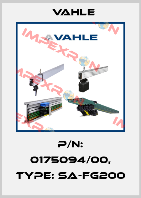 P/n: 0175094/00, Type: SA-FG200 Vahle