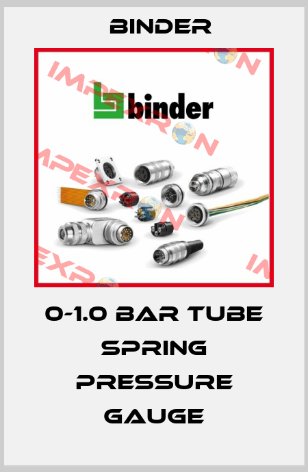 0-1.0 bar tube spring pressure gauge Binder