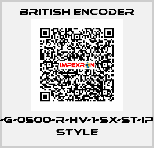 702/1-S-G-0500-R-HV-1-SX-ST-IP65-CNC STYLE British Encoder