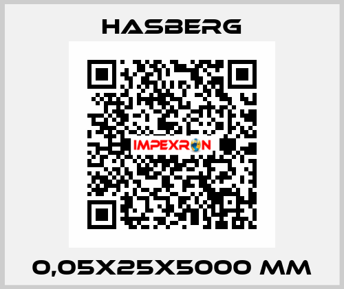 0,05x25x5000 mm Hasberg