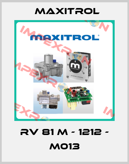RV 81 M - 1212 - M013 Maxitrol