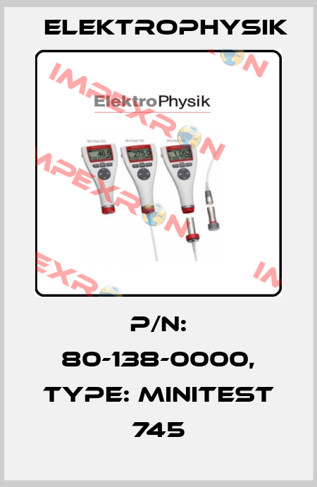 P/N: 80-138-0000, Type: MiniTest 745 ElektroPhysik
