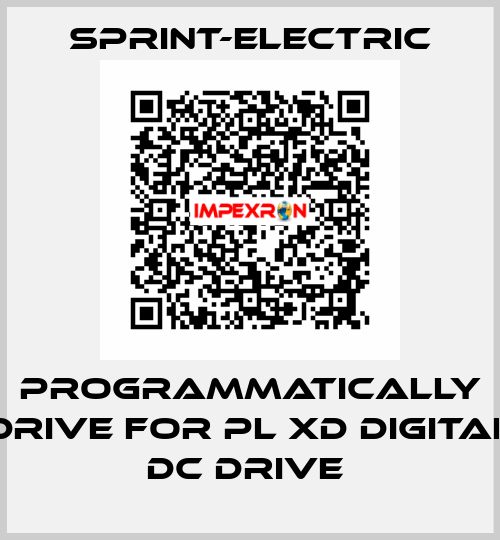 Programmatically drive for PL XD Digital DC Drive  Sprint-Electric