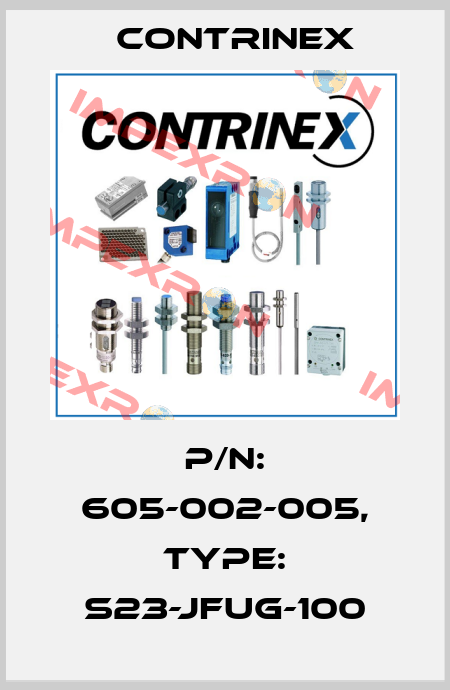 p/n: 605-002-005, Type: S23-JFUG-100 Contrinex