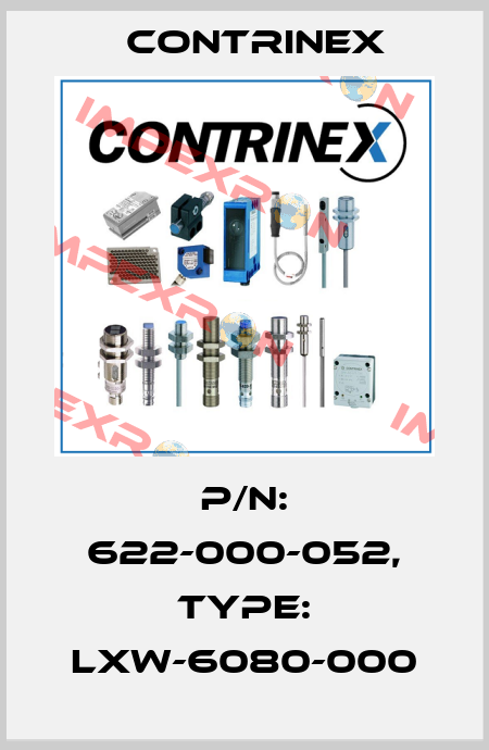 p/n: 622-000-052, Type: LXW-6080-000 Contrinex