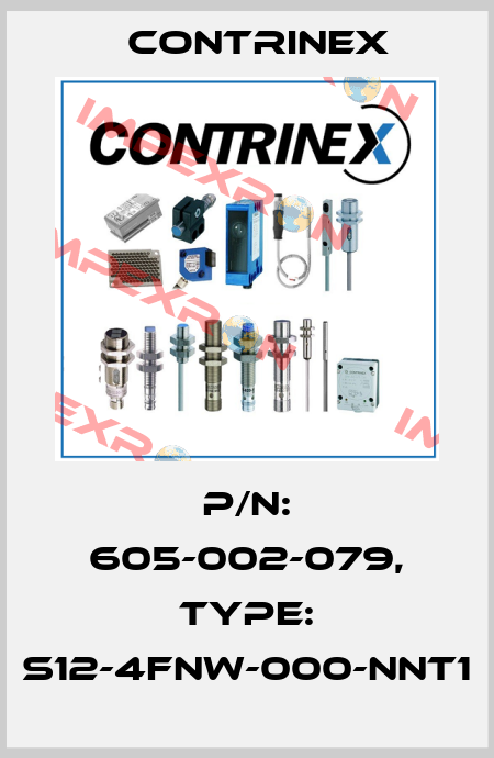 p/n: 605-002-079, Type: S12-4FNW-000-NNT1 Contrinex