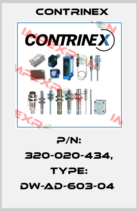 P/N: 320-020-434, Type: DW-AD-603-04  Contrinex