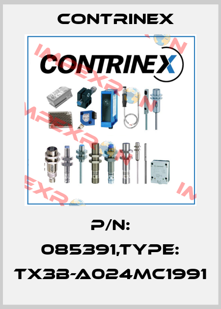 P/N: 085391,Type: TX3B-A024MC1991 Contrinex