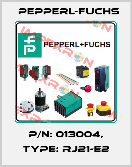 p/n: 013004, Type: RJ21-E2 Pepperl-Fuchs