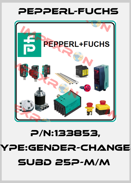 P/N:133853, Type:Gender-Changer SUBD 25p-M/M  Pepperl-Fuchs