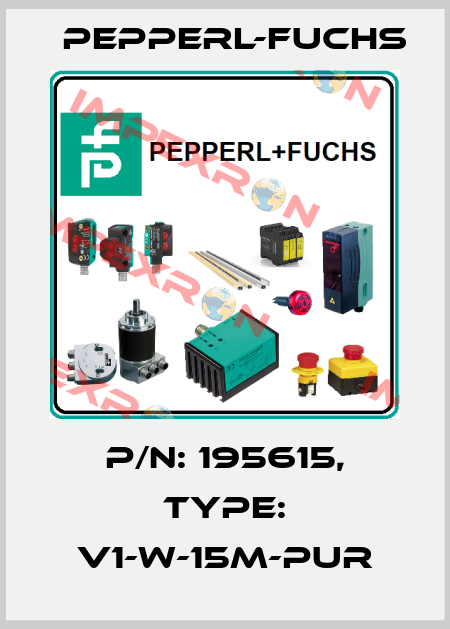 p/n: 195615, Type: V1-W-15M-PUR Pepperl-Fuchs