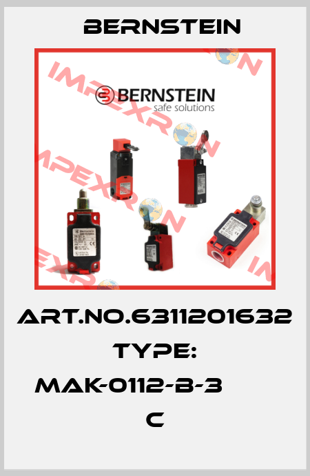 Art.No.6311201632 Type: MAK-0112-B-3                 C Bernstein