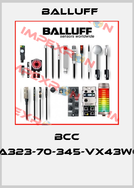 BCC A313-A323-70-345-VX43W6-050  Balluff