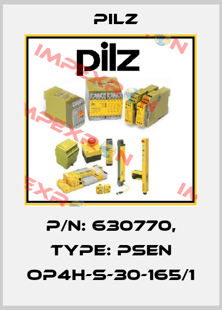 p/n: 630770, Type: PSEN op4H-s-30-165/1 Pilz