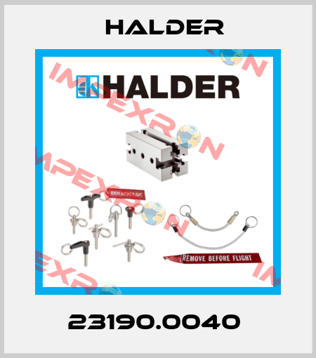 23190.0040  Halder