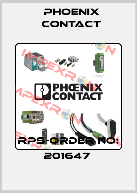 RPS-ORDER NO: 201647  Phoenix Contact