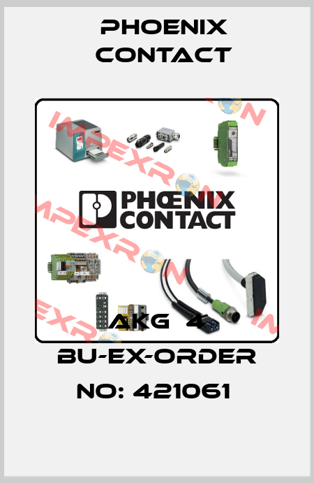 AKG  4 BU-EX-ORDER NO: 421061  Phoenix Contact