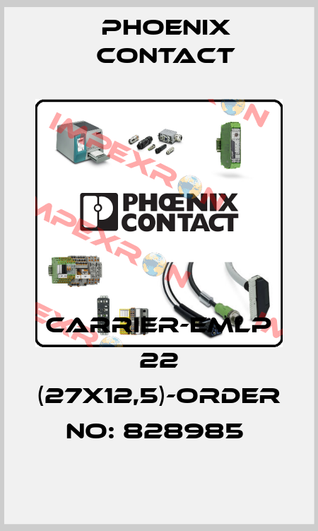 CARRIER-EMLP 22 (27X12,5)-ORDER NO: 828985  Phoenix Contact