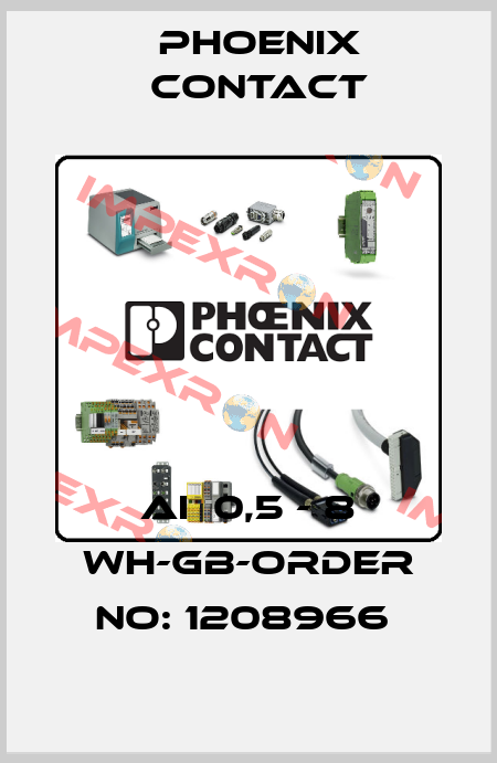 AI  0,5 - 8 WH-GB-ORDER NO: 1208966  Phoenix Contact