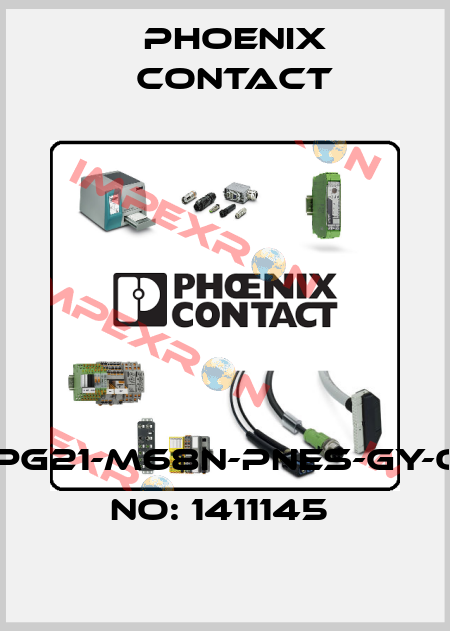 G-INS-PG21-M68N-PNES-GY-ORDER NO: 1411145  Phoenix Contact