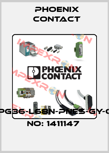 G-INS-PG36-L68N-PNES-GY-ORDER NO: 1411147  Phoenix Contact
