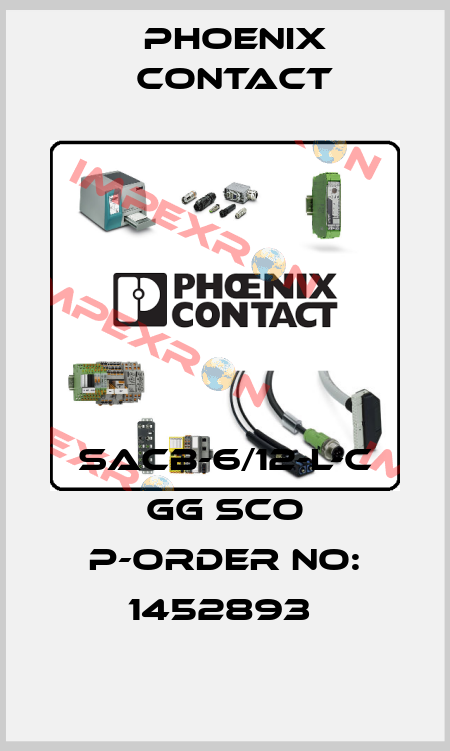 SACB-6/12-L-C GG SCO P-ORDER NO: 1452893  Phoenix Contact