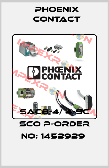 SACB-4/ 4-SC SCO P-ORDER NO: 1452929  Phoenix Contact
