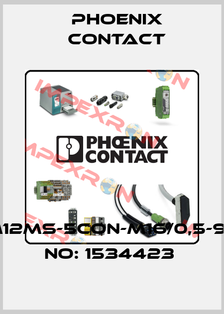 SACCBP-M12MS-5CON-M16/0,5-920-ORDER NO: 1534423  Phoenix Contact