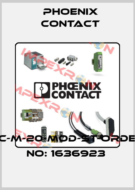 HC-M-20-MOD-ST-ORDER NO: 1636923  Phoenix Contact