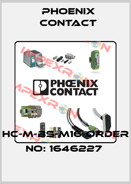 HC-M-BS-M16-ORDER NO: 1646227  Phoenix Contact
