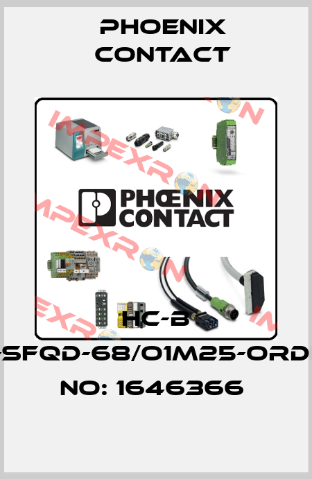HC-B 16-SFQD-68/O1M25-ORDER NO: 1646366  Phoenix Contact