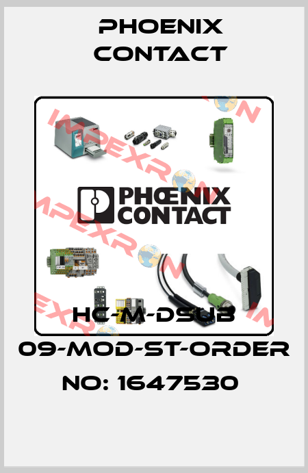 HC-M-DSUB 09-MOD-ST-ORDER NO: 1647530  Phoenix Contact
