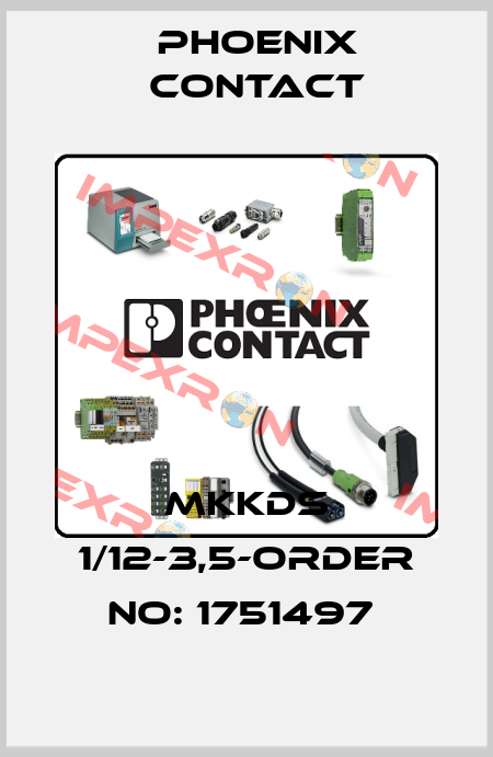 MKKDS 1/12-3,5-ORDER NO: 1751497  Phoenix Contact