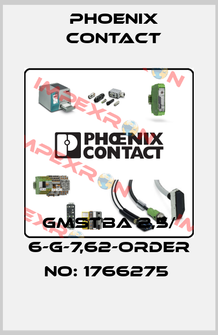 GMSTBA 2,5/ 6-G-7,62-ORDER NO: 1766275  Phoenix Contact