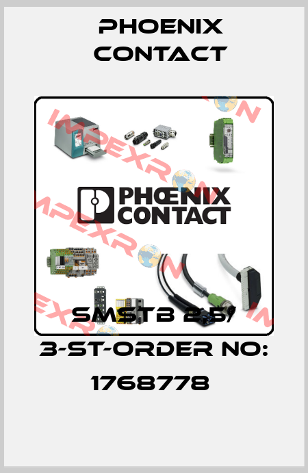 SMSTB 2,5/ 3-ST-ORDER NO: 1768778  Phoenix Contact