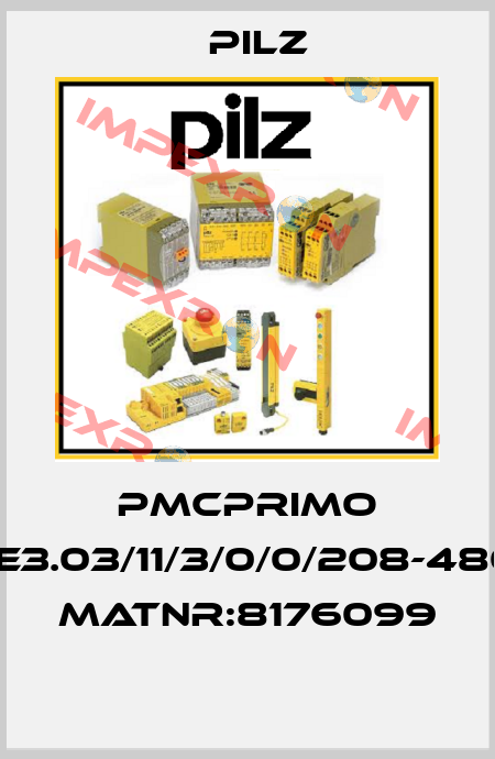 PMCprimo Drive3.03/11/3/0/0/208-480VAC MatNr:8176099  Pilz