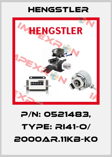p/n: 0521483, Type: RI41-O/ 2000AR.11KB-K0 Hengstler