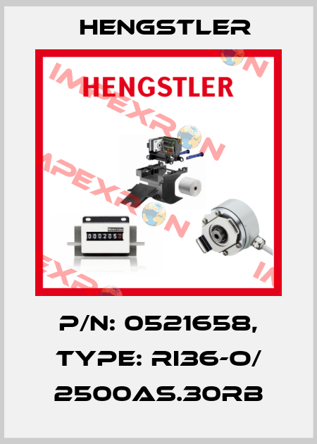 p/n: 0521658, Type: RI36-O/ 2500AS.30RB Hengstler