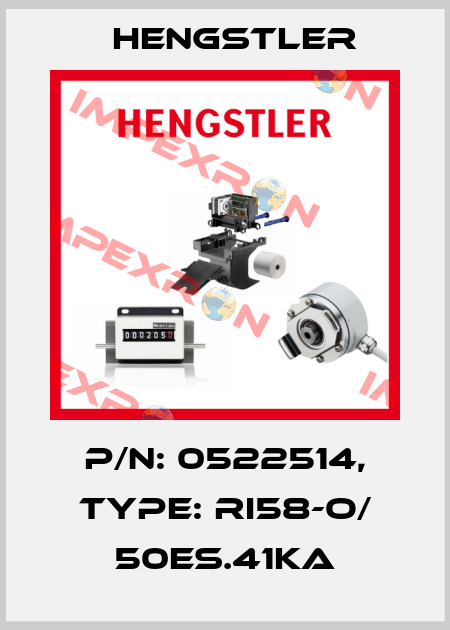 p/n: 0522514, Type: RI58-O/ 50ES.41KA Hengstler