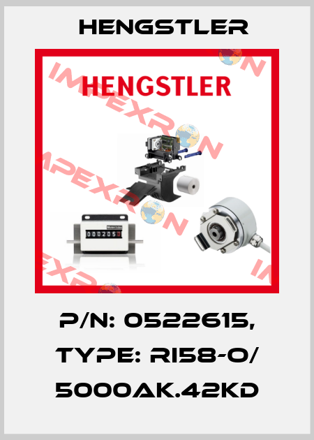 p/n: 0522615, Type: RI58-O/ 5000AK.42KD Hengstler