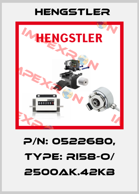 p/n: 0522680, Type: RI58-O/ 2500AK.42KB Hengstler