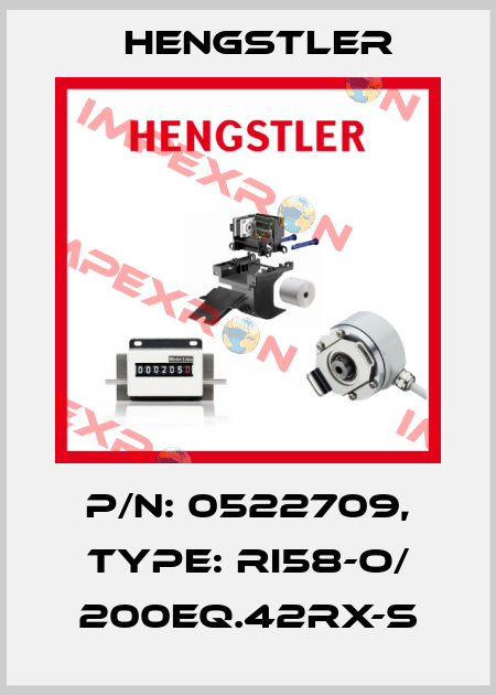p/n: 0522709, Type: RI58-O/ 200EQ.42RX-S Hengstler