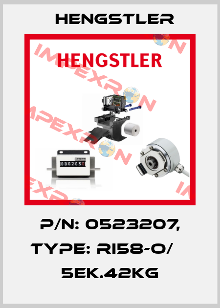 p/n: 0523207, Type: RI58-O/    5EK.42KG Hengstler