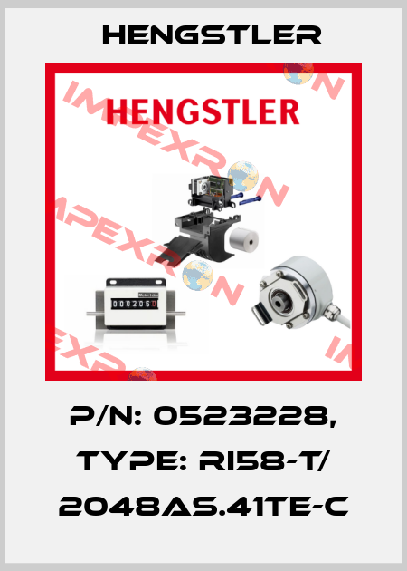 p/n: 0523228, Type: RI58-T/ 2048AS.41TE-C Hengstler
