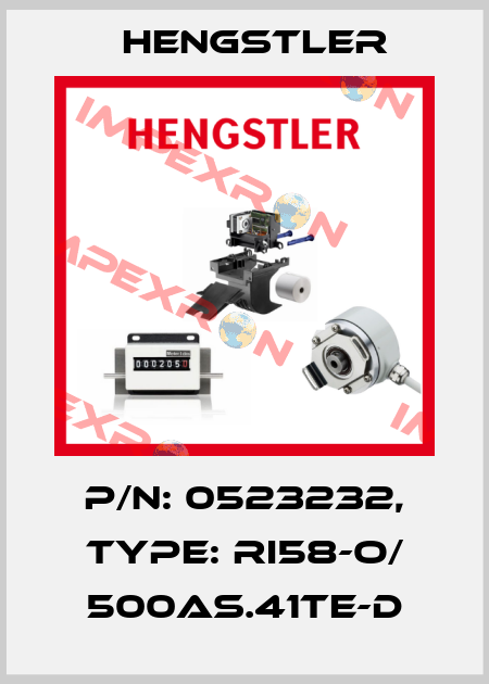 p/n: 0523232, Type: RI58-O/ 500AS.41TE-D Hengstler