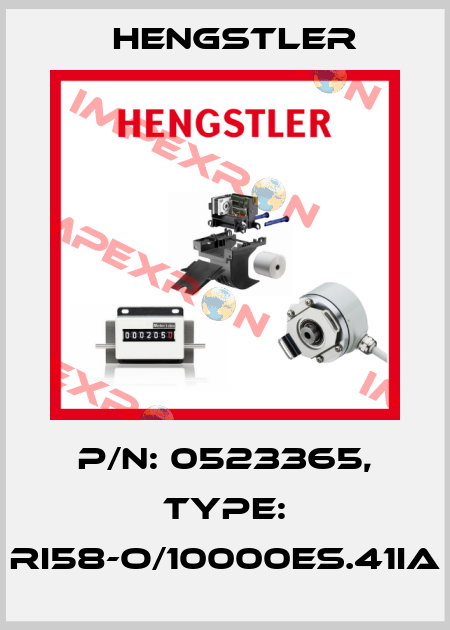 p/n: 0523365, Type: RI58-O/10000ES.41IA Hengstler