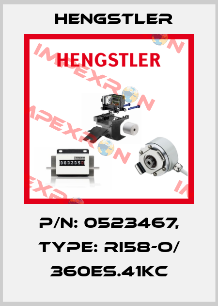 p/n: 0523467, Type: RI58-O/ 360ES.41KC Hengstler