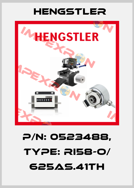 p/n: 0523488, Type: RI58-O/ 625AS.41TH Hengstler